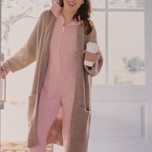 Cozy Pink Zip-Front Jumpsuit